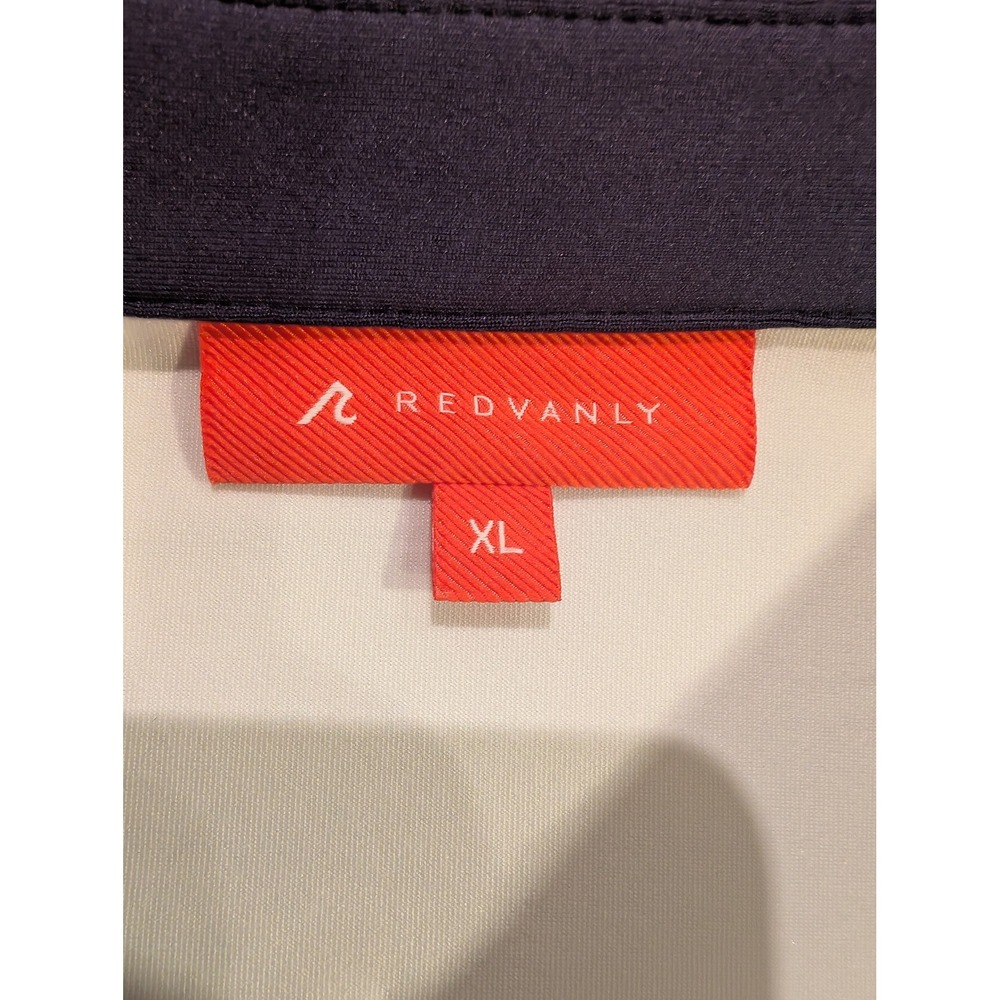 Redvanly Arles Polo Shirt Mens XL Bright White Navy Blue Collar Golf R2525D NEW - Picture 3 of 9